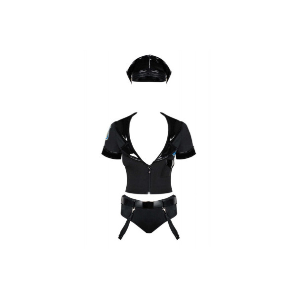 Police set Costume 6 pièces - Noir